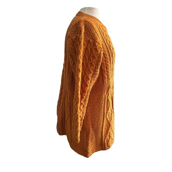 Kilronan Knitwear 100% Merino Wool Cable Knit Cardigan | | | Size Large - Picture 5 of 9